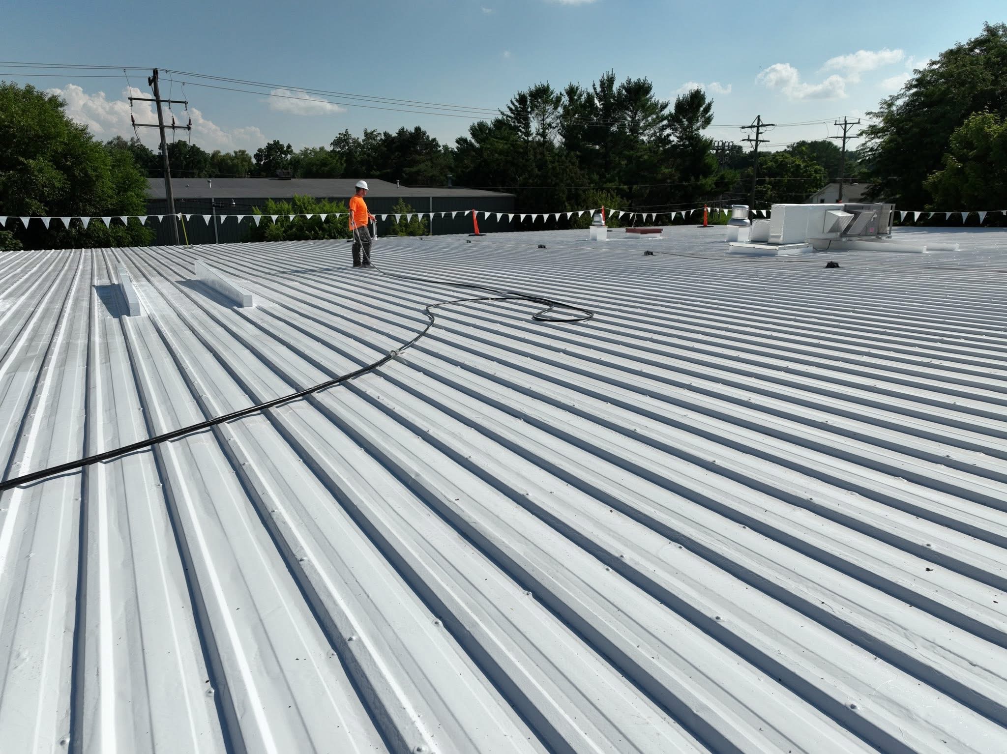 commercial roof repair project 